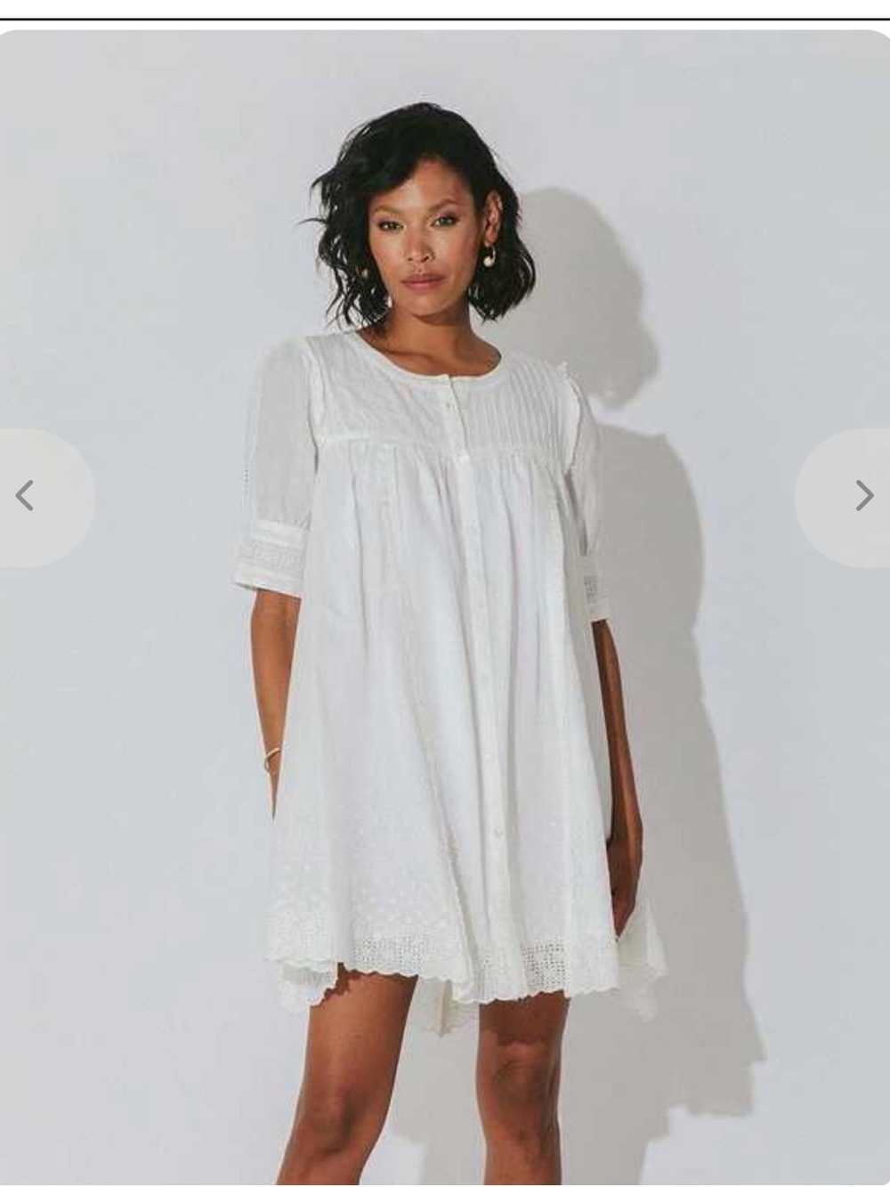Cleobella Candra White Mini Dress